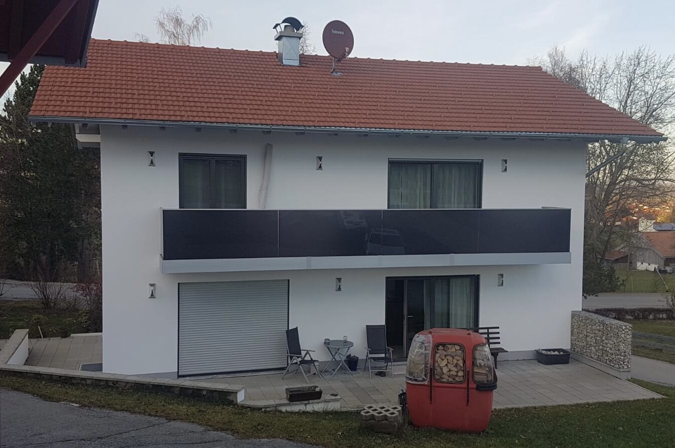 Südterrasse mit Blick ins Allgäu
